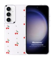 Microsonic Samsung Galaxy S23 FE Kılıf PrettyCharm Cherry (Kırmızı)