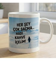 BK Gift Nihilist Penguen Beyaz Kupa Bardak -14, Ofis ve Hediye Kupası, Arkadaşa Hediye