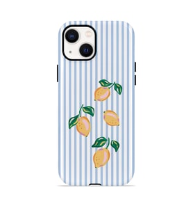 iPhone 14 Vorian Çift Katmanlı Kılıf Mini Lemon Riviera