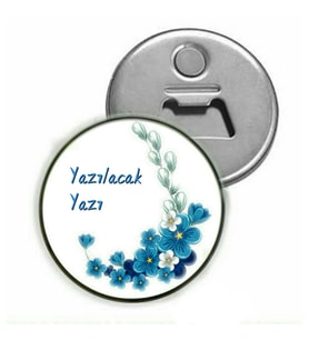 Anneler Günü Hediyesi İsime Özel Magnet ( Açacaklı Magnet )