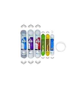 PWS Kapalı Kasa Su Arıtma Cihazlarına uygun STD 6li mebransız  alkali +mineral +tatlandırıcı set