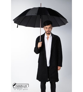 Marlux 16 telli fiberglass kırılmaz rüzgar korumalı lüx premium şemsiye MAR10141