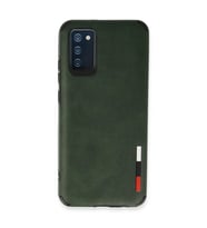 Samsung Galaxy A03s Kılıf Loop Deri Silikon - Yeşil