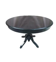 Masa Baba 14564 ıhlamur ayak Kayın Kaplama MDF Tabla Parlak Siyah Açılır El yapım