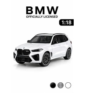 1:18 BMW X5 M Competition Lisanslı Metal Diecast Model Araba Beyaz
