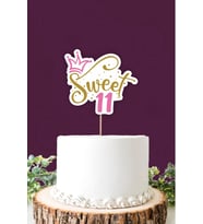 Sweet 11 pembe-gold Pasta Süsü *Kalın Kağıt