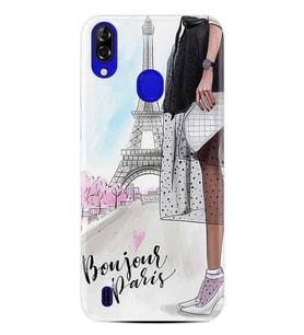 Reeder P13 Blue Kılıf Desenli Silikon Bonjour Paris