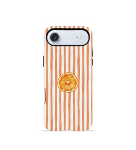 iPhone 17 Air Vorian Çift Katmanlı Kılıf Orange Slice Stripe