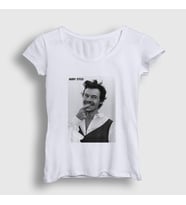 Presmono Kadın Beyaz Poster Harry Styles T-Shirt 318688tt