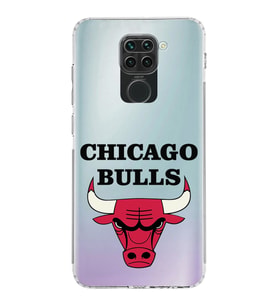 Xiaomi Redmi Note 9  Kamera Korumalı Kapak Chicago Bulls Tasarımlı Şeffaf  Kılıf