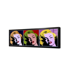Marliyn Monroe Pop Art Çerçeveli Cam Tablo