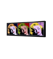 Marliyn Monroe Pop Art Çerçeveli Cam Tablo