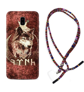 Samsung J6 Plus J7 Prime J7 Pro M20 Kılıf Boyun Asklı Rasta Silikon Göktürk 3 1412
