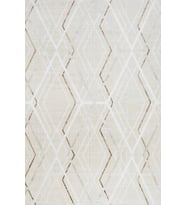 Modern Salon Halısı Vizon Geometrik Desenli Kaymaz Tabanlı Dijital Baskı Yıkanabilir Koridor