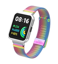 Xiaomi Redmi Watch 2 Lite Uyumlu Kordon Paslanmaz Çelik Klipsli Zore KRD-66 Kayış