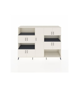 Hyperion Dolap 10 Raflı 9 Kapaklı 220x44x163 Aytaşı-Aytaşı/Antrasit