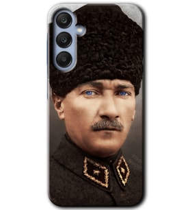Galaxy A25 Kılıf HD Desen Baskılı Kılıf - Başkomutan Atatürk