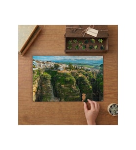 İspanya El Tajo kanyonu Tasarımı 240 parça Ahşap Puzzle Ahşap Kutuda MP07494