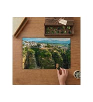 İspanya El Tajo kanyonu Tasarımı 240 parça Ahşap Puzzle Ahşap Kutuda MP07494