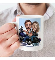 Kişiye Özel Ruh İkizim Karikatürlü Kupa Bardak