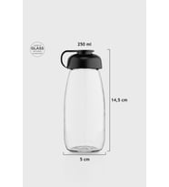 Renga Milky Kids 250 ml Cam Şişe 181011 Fuşya (Siyah)