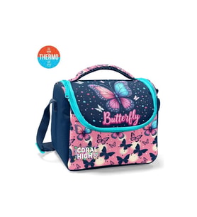 CORAL HIGH 37149 KIDS KELEBEK DESENLİ THERMO BESLENME ÇANTASI
