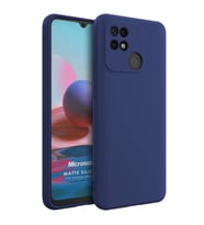 Microsonic Matte Silicone Xiaomi Redmi 10C Kılıf Lacivert