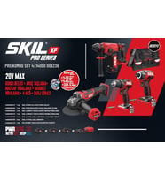 SKIL PRO KOMBO SET 4 (KIRICI +AVUÇ TASLAMA+Matkap VIdalama+DARBELI VIDALAMA+4 AKÜ+Sarj CIHAZI)