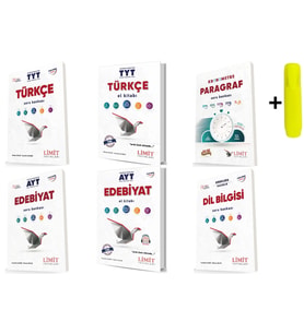 Limit Yayınları Tyt Türkçe Ayt Edebiyat Konu Soru Seti 6 Kitap