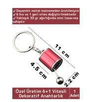 Özel Üretim Yüksek Kaliteli 6 Hız+1  Geri Vites Geçişli Dekoratif Oto Araç Otomobil Vites Anahtarlık