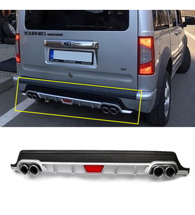Ford Connect Gri Difüzör Difizör Yuvarlak Egzoz Görünüm Kulaklı Tip