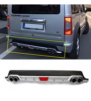 Ford Connect Gri Difüzör Difizör Yuvarlak Egzoz Görünüm Kulaklı Tip