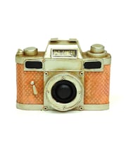 Dekoratif Metal Fotoğraf Makinesi Biblo Ev Ofis Hediyelik