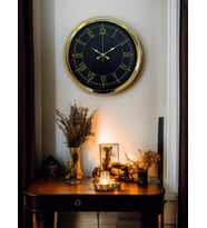 MCG Luxury Gold 40 Cm Metal Duvar Saati