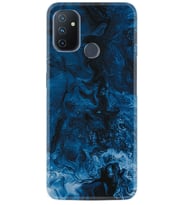 OnePlus Nord N10 Kılıf Silikon Desen Blue Zigzag 1687