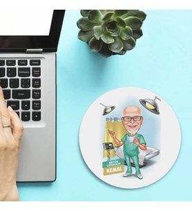 Kişiye Özel Karikatürlü Beyin Cerrahı Doktor Mousepad