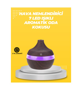 7 Renk LED Işıklı Ultrasonik Aroma Difüzör 300 ml