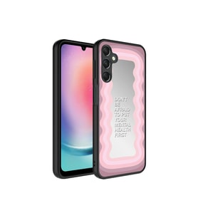 Samsung Galaxy A14 Uyumlu Kılıf Aynalı Desenli Kamera Korumalı Parlak Zore Mirror Kapak