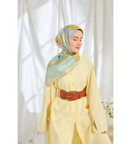 %100 Twill İpek Eşarp S543