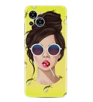 Reeder S23 Max Pro Kılıf Resimli Desenli Baskılı Silikon Lollipop Woman 1416
