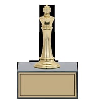 ODAK KUPA - Figürlü Kupalar - Satranç Figürlü Kupalar FG-001 C - 14 cm