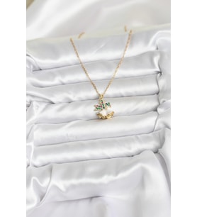 Northcity 316L Çelik Zincir Gold Renk Chirtsmas Bell Model Yılbaşı Temalı Kadın Kolye 5886