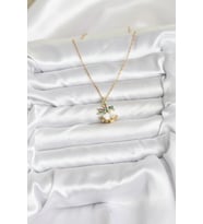 Northcity 316L Çelik Zincir Gold Renk Chirtsmas Bell Model Yılbaşı Temalı Kadın Kolye 5886