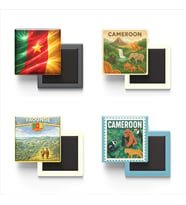 Buzdolap Magnetleri - Kamerun Yaoundé - Cameroon - 4'lü Set Magneti