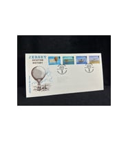 1973 Jersey Havacılık Temalı İlk Gün Zarfı Jersey Aviation History FDC
