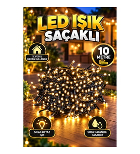 10 Metre LED Işık Saçaklı Dekoratif Şerit LED