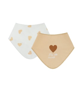 Civil Baby Kalp Empirme Mama Önlüğü - Pudra