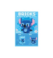 Stitch 3D Bricks Yapboz Seti - İnşa Edilebilir Yapı Oyuncakları - Dekoratif Figür
