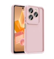 Infinix Hot 40 Uyumlu Kılıf Kamera Korumalı Zore Ananas Kapak (Pembe)