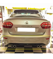 Renault Fluence Makyajlı Sağ Sol Çift Çıkışlı Arka Ek Mat Siyah Plastik 2009 - 2016